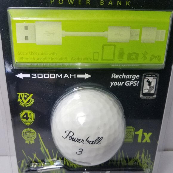 Powerball Golf Ball Power Bank 3000mAh - Picture 3 of 7